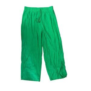 Maria GABRIELLE Green Lined Rayon Elastic Waist Pant Size XL